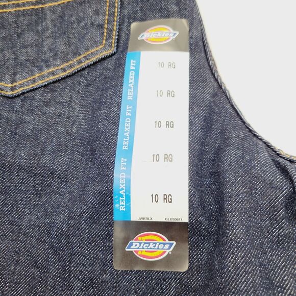 Dickies Relaxed Fit Bootcut Jeans Womens Size 10RG (34x33) Blue Denim Cotton - Picture 10 of 12